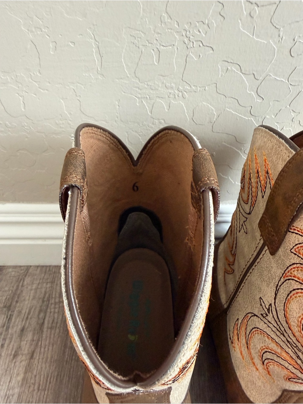 Ariat Kids Storm Western Boot, Brown - Picture 10 of 13